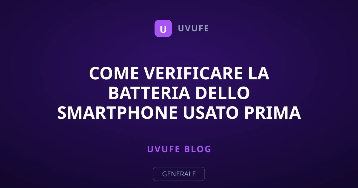 Come Verificare la Batteria dello Smartphone Usato Prima dell'Acquisto
